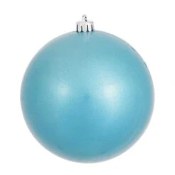 3 Inch UV Resistant Turquoise Candy Ball Ornament: Set Of 12