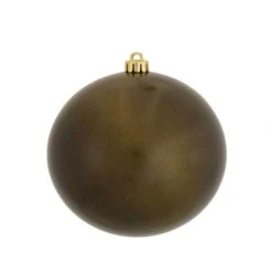 4.75 Inch UV Resistant Olive Candy Ball Ornament: Set Of 4