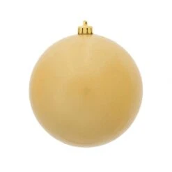 4.75 Inch UV Resistant Champagne Candy Ball Ornament: Set Of 4