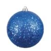 8 Inch Blue Sequin Ball Ornament