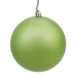 4.75 Inch UV Resistant Celadon Candy Ball Ornament: Set Of 4