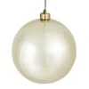 8 Inch UV Resistant Champagne Shiny Ball Ornament