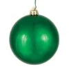 2.4 Inch UV Resistant Emerald Shiny Ball Ornament: Set Of 24