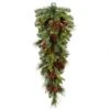 36 Inch PE/PVC Cibola Mix Berry Teardrop: Clear Lights