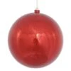 10 Inch Red Shiny Mercury Ball Ornament