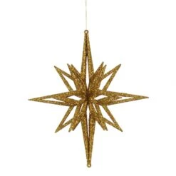 12 Inch Gold Iridescent Star Ornament