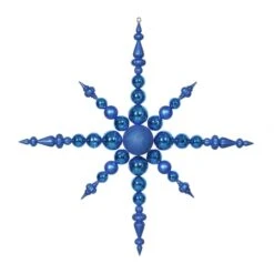 43 Inch Blue Snowflake Ornament