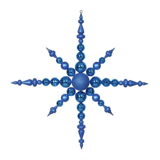 43 Inch Blue Snowflake Ornament 1 43 Inch Blue Snowflake Ornament