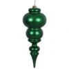 14 Inch Matte Emerald UV Protected Finial Ornament
