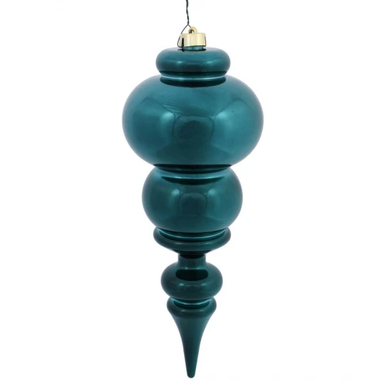 14 Inch Shiny Teal UV Protected Finial Ornament 1 14 Inch Shiny Teal UV Protected Finial Ornament