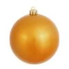 6 Inch Antique Gold Candy Ball Ornament: Set Of 4