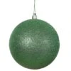12 Inch Green Glitter Ball Ornament