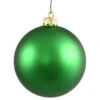2.75 Inch Green Matte Ball Ornament: Set Of 12