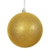 10 Inch Gold Glitter Ball Christmas Ornament