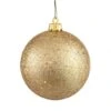 6 Inch Gold Sequin Ball Ornament: Set Of 4