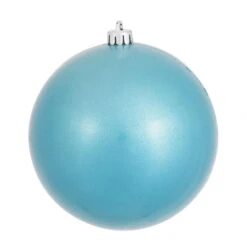 6 Inch Turquoise Candy Ball Ornament: Set Of 4