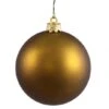 2.75 Inch Olive Matte Ball Ornament: Set Of 12