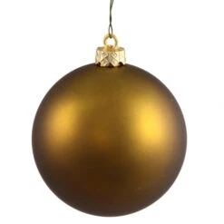 2.75 Inch Olive Matte Ball Ornament: Set Of 12