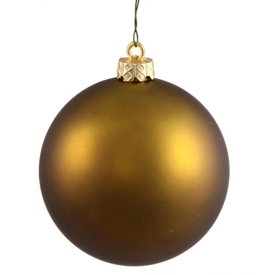 2.75 Inch Olive Matte Ball Ornament: Set Of 12 1 2.75 Inch Olive Matte Ball Ornament: Set Of 12