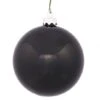 10 Inch Black Shiny Ball Ornament: UV Resistant