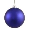 2.75 Inch Cobalt Matte Ball Ornament: Set Of 12