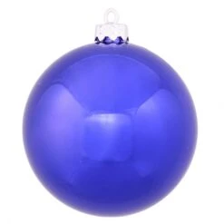 12 Inch Cobalt Shiny Ball Ornament