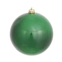 10 Inch Emerald Candy Ball Christmas Ornament
