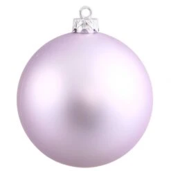 10 Inch Lavender Matte Ball Ornament: UV Resistant