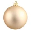 12 Inch Champagne Matte Ball Ornament