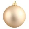 2.75 Inch Champagne Matte Ball Ornament: Set Of 12