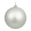 12 Inch Silver Matte Ball Ornament