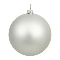 12 Inch Silver Matte Ball Ornament