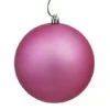 8 Inch Matte Finished UV/Shatterproof Christmas Ball: Mauve