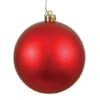 10 Inch Red Matte Ball Ornament: UV Resistant
