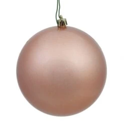 10 Inch Rose Gold Candy Ball Christmas Ornament