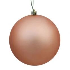 2.75 Inch Rose Gold Matte Ball Ornament: Set Of 12