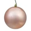 2.75 Inch Rose Gold Shiny Ball Ornament: Set Of 12