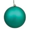 10 Inch Teal Matte Ball Ornament: UV Resistant