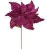 22 Inch Velvety Mauve Poinsettia - 12 Inch Flower: Set Of 6