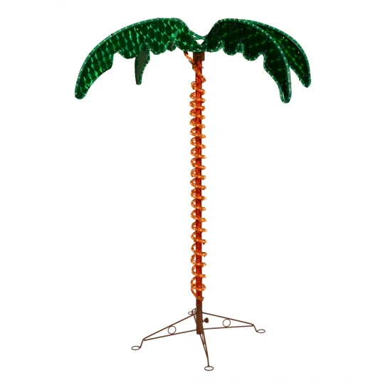 4.5 Foot UV Protected LED Rope Light Palm Tree: Multi-Colored LEDs 1 4.5 Foot UV Protected LED Rope Light Palm Tree: Multi-Colored LEDs