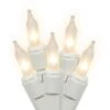 33 Foot 100 Mini-light Strand With 4 Inch Spacing On White Wire: White