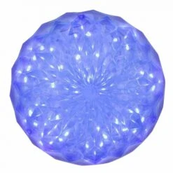 6 Inch LED Outdoor Crystal Ball With 24 Inch Lead Wire: Blue
