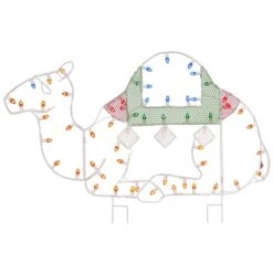 39 X 60 Inch Camel Wire Silhouette: C7 Lights