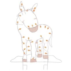 47 X 31 Inch Donkey Wire Silhouette: C7 Lights