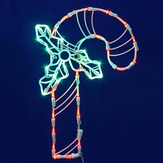 17 X 11 Inch LED Light Candy Cane 1 17 X 11 Inch LED Light Candy Cane