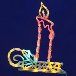 17 X 15 Inch LED Light Candle Window Decor