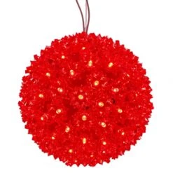 7.5 Inch Indoor/Outdoor Starlight Sphere: 100 Red LEDs