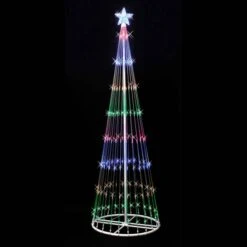 6 Foot X 28 Inch In/Outdoor LED Light Show Tree: Multi-Color Lights