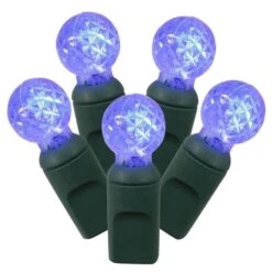 34 Foot G12 Berry LED Green Light Strand - 4 Inch Spacing: 100 Blue Lights