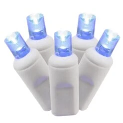 34 Foot Wide Angle LED Light Strand - 4 Inch Spacing: 100 Blue Lights